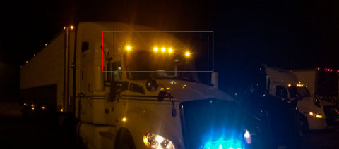 Clear Lens Chrome Amber LED Roof Clearance Marker Lights Assemblies 5pcs 888-5128 For Kenworth T680 T770 T880 Peterbilt 569