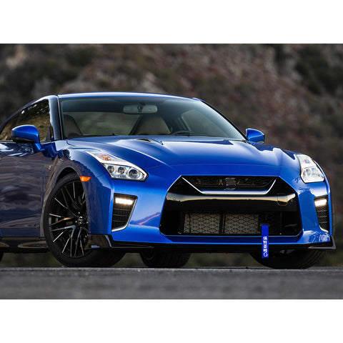 Blue Turbo Charged Front Rear Bumper High-strength Racing Car Tow Strap Trailer