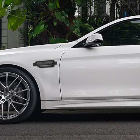 Black Auto Side Fender Hood Air Flow Grille Vent Decor Trim For Toyota Camry 86