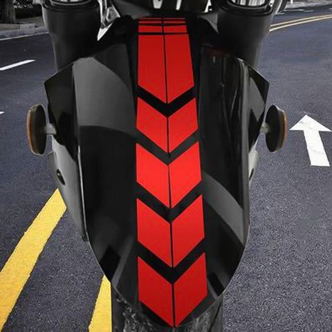 Racing Red Reflective Motorcycle Front Fender Decals Stickers for Car Helmet Motorcycle Decals Arrow Graphics