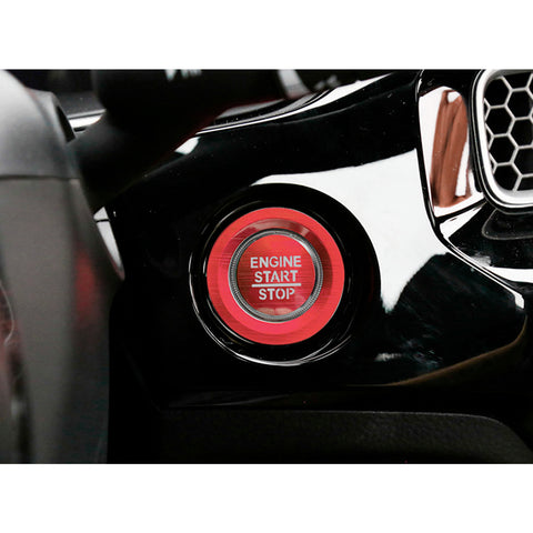 Red JDM Sport Style Engine Start Button Cover Trim For Honda Civic 11th Gen 2022