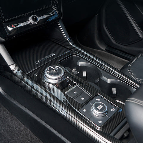 Carbon Fiber Style Center Gear Shift Box Trim Decal For Ford Explorer 2020-2023