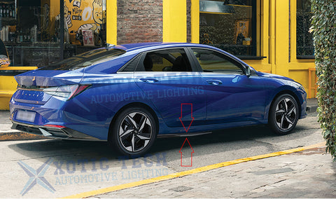 Carbon Fiber Pattern Universal Rear Side Skirt Rocker Winglets Splitters Extensions Diffusers Lip Winglet Body Kit Compatible With Most Cars