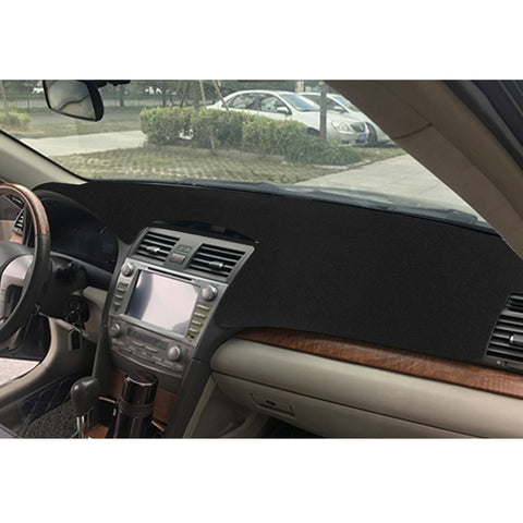 Center Console Dashboard Mat Pre-cut Non-Slip Sunshield Sun Glare Protector Dash Carpet Pad Black Cover Compatible with Toyota Camry 2007-2011