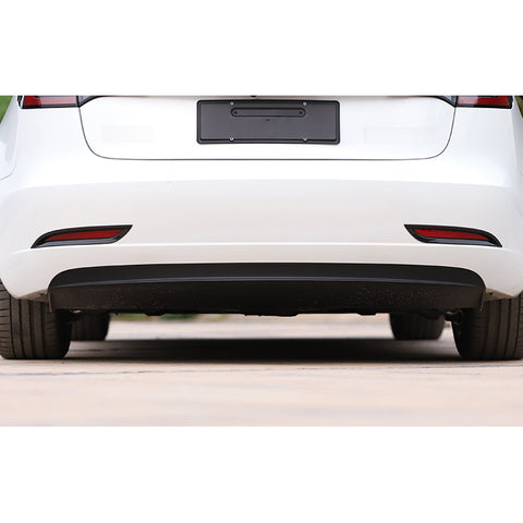 For Model 3 2017-2023 Carbon Fiber Look Rear Reflector Fog Light Bezel Cover