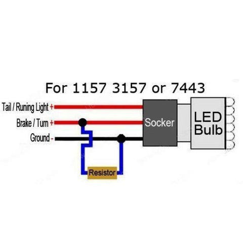 No Flashing or Burnt Out / Error Code / Hyper-Flashing 6 Ohm 50W Load Resistors