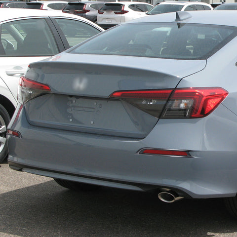 2pcs Carbon Fiber Style Rear Reflector Fog Light Surround For Honda Civic 11th