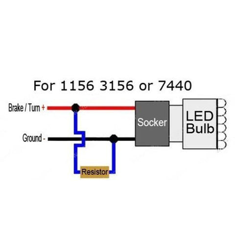 No Flashing or Burnt Out / Error Code / Hyper-Flashing 6 Ohm 50W Load Resistors