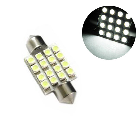 (10) Xenon White 16-SMD LED 36MM License Plate Lights Festoon Bulbs For BMW Volkswagen Mercedes Benz etc
