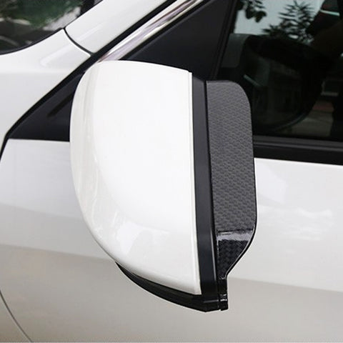 Carbon Fiber Look Side Mirror Eyebrow Cover Trim For Honda Accord 10th 2018-2020