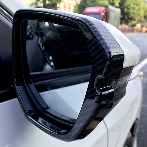 Carbon Fiber Style Type R Car Door Rearview Side Mirror Frame Cover Trims for Honda Civic 2016 2017 2018 2019 2020