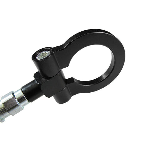 Black CNC Euro Racing Style Tow Hook For BMW 1 3 5 Series X5 X6 Mini Cooper R55