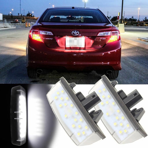 HID White OEM Replace LED License Plate Lamps For Lexus IS300 GS300 GS400 GS430 ES300 ES330 RX330 RX350 Toyota Prius, etc