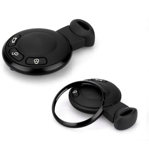 Black Aluminum Remote Control Key Ring Rim Surrounding For Mini Cooper JCW R55 R56
