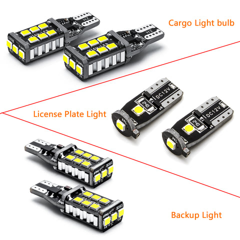 Pkg LED License Plate Strobe Backup High Mount Cargo Light For Ford F150 2009-14