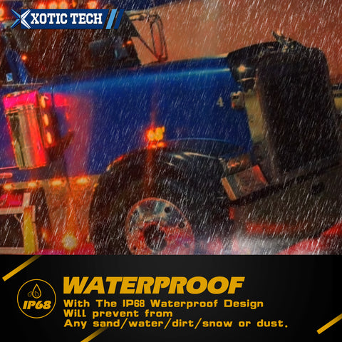 2pcs Double-Faced LED Fender Side Marker Signal Lights Square Shape Compatible With Freightliner Peterbilt Kenworth Heavy Truck Trailer, Amber/Red