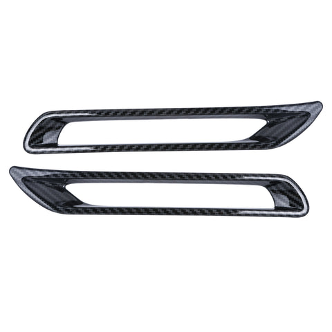 Rear Reflector Fog Light Cover Trim Compatible with Toyota RAV4 2019-2024, Carbon Fiber Pattern (2pcs)