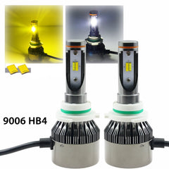 9006 HB4 Light Headlight Kit LED Dual-color 3000K/6000K HID matching xenon white /yellow Chevrolet\Dodge\ Nissan\ GMC
