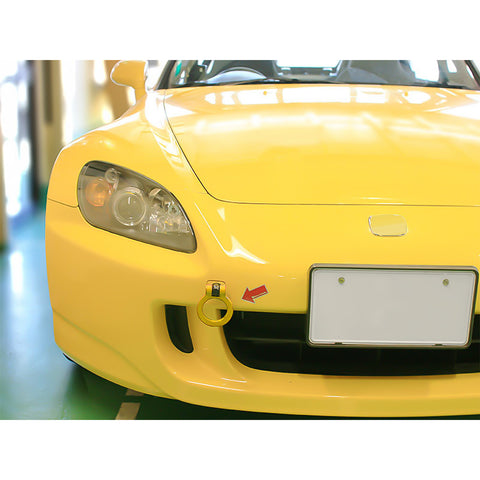 Set Gold Track Racing Aluminum Tow Hook Ring For Honda Fit Acura TL 2006-2008