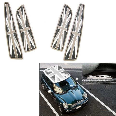 7pcs / 4pcs Union Jack UK Flag Cup Holders Coasters and Side Door Mats SET For MINI Cooper