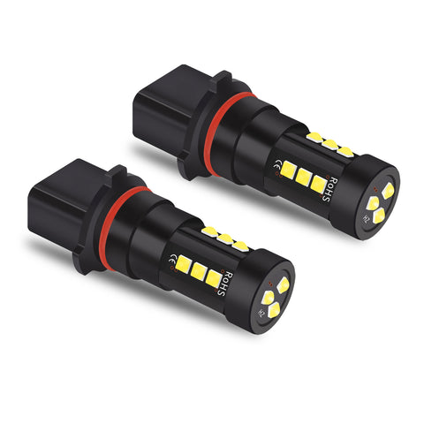 For Chevy Camaro 10-15 LED Bulb Daytime Running Light 6000K White P13W Fog Lamp