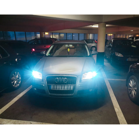 Xotic Tech 8000K Ice Blue Front Turn Signal Light PY24W LED Bulbs For BMW E90 E92 M3 X5 X6 Z4