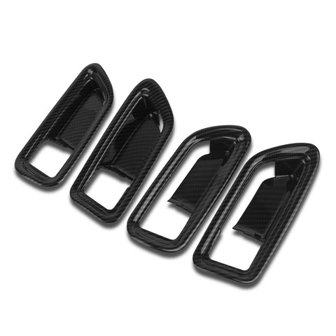 Carbon Fiber Texture Door Handle Bowl Trim For Toyota Corolla Cross 2020-2023