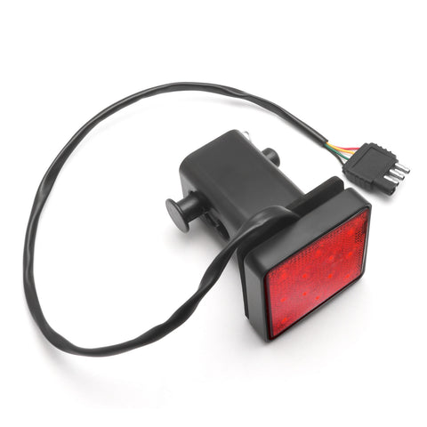 15-LED Red Lens Tow Hitch Receiver Brake Tail Light w/ Adapter For Truck 2"