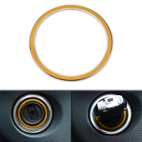 Blue/ Gold/ Red Keyless Key Hole Start Engine Button Decoration Ring for Mercedes Benz C E S R ML GL CLA CLS GLA GLC GLE Class W204 W205 W212 W213 W166 W246 W222 C117 W218 R172 W447 X164 X251