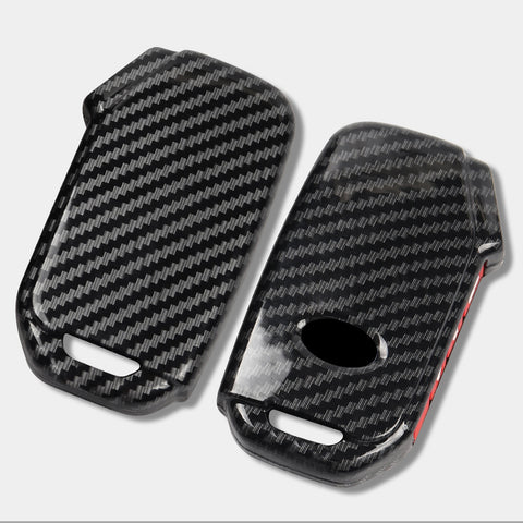 Carbon Fiber Look Full Protect Remote Key Fob Cover For Kia Sorento 2018-2022