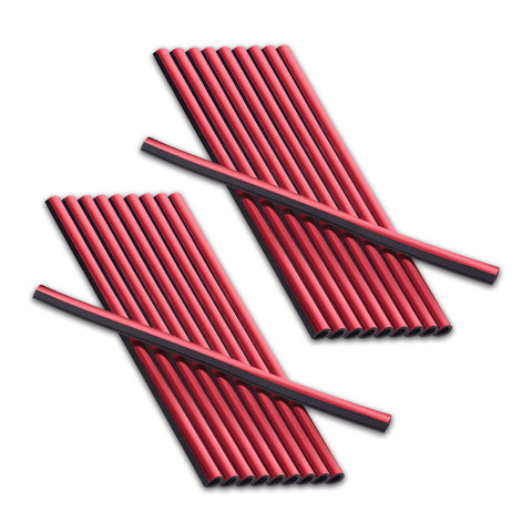 20pcs Auto Interior Air Conditioner Decoration Strip for Vent outler, Soft Bendable PVC Air Vent Outlet Cover Trim Kit Universal Fit, Car Interior Accessories(Red)