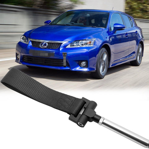Blue / Black / Red JDM Style Tow Hole Adapter with Towing Strap for Lexus IS CT RC RX GS ISF