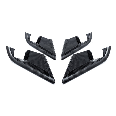 4pcs Carbon Fiber Style / Red Car Inner Door Handle Bowl Cover Trim for Toyota Camry 2018-2024