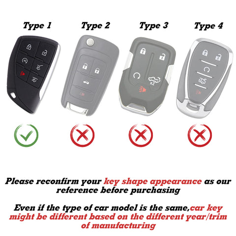 Blue Soft TPU Full Protect Remote Key Fob Cover For Chevrolet Suburban 2021-2022