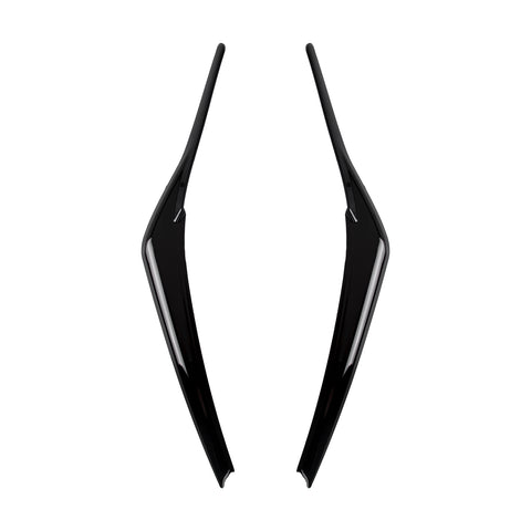 2PCS Gloss Black Headlamp Eyelid Strip Decor Cover Trim For Toyota Camry 2018-up