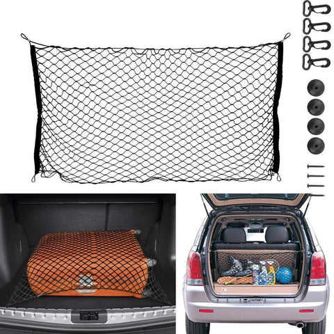 Trunk Envelope Cargo Storage hatchback Rear Luggage Cargo Nylon Net Organizer For Honda Accord 4D Toyota Camry Ford Mustang