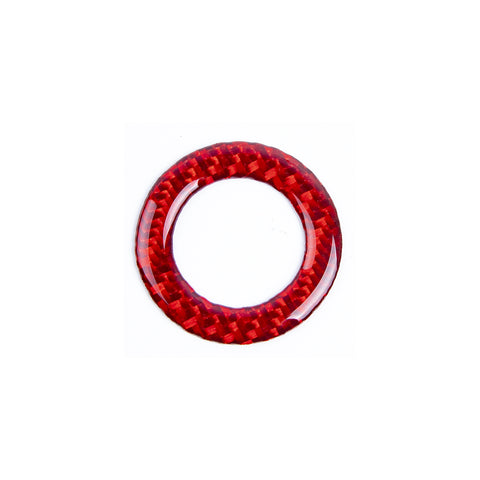 For Infiniti Q50 Q60 Red Carbon Fiber Engine Start Stop Button Ring Trim Cover
