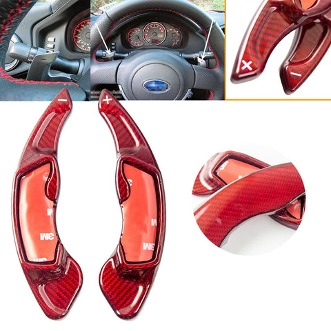 1 set Pure Real Carbon Fiber Steering Wheel Paddle DSG Shifter for Scion FRS Toyota GT86 Subaru Forester 2013 and up