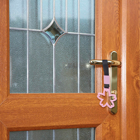 Pink Tsurikawa Handle Ring Sakura Shaped Japanese Car Warning Loop Decoration
