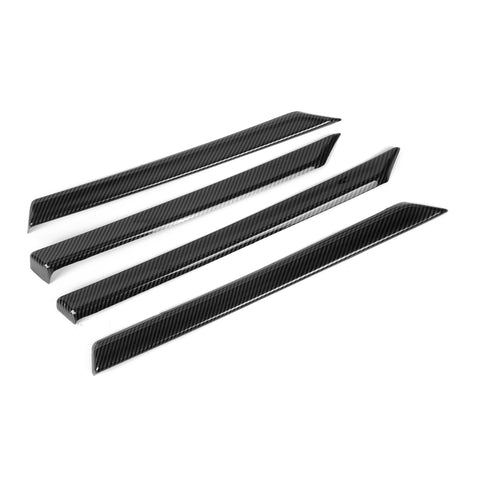 Carbon Fiber Pattern Door Strip Cover Decal For Honda Civic 10th Gen 2016-2021