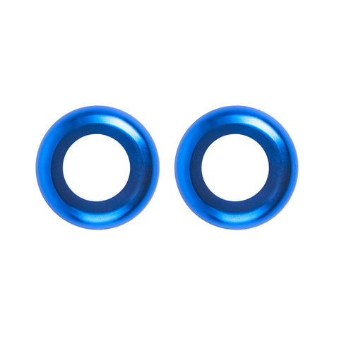 2x Blue Inner Seat Headrest Button Ring Cover Trim For W205 2015-2021 X205 2016-2022