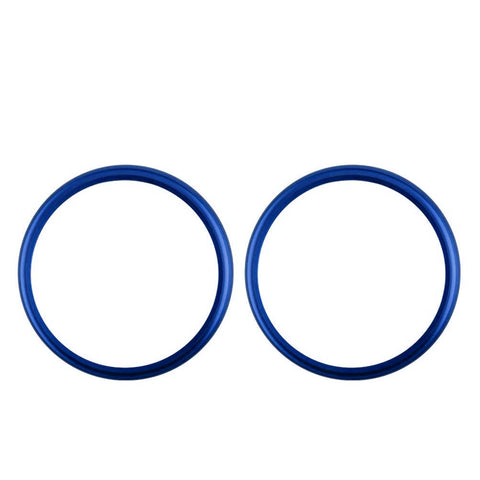 For Toyota 86 2017-2021 Blue Aluminum AC Air Vent Ring Surronding Cover 2pieces