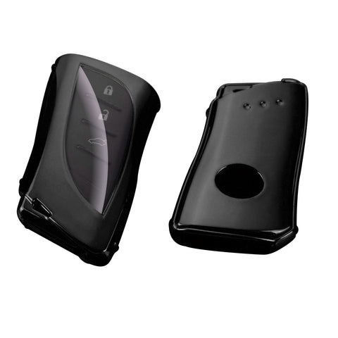 Black TPU Full Protect Remote Control Key Fob Cover For Lexus ES350 2018-2022