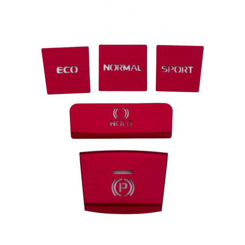 5x Race Red Aluminum Alloy Gear Shift Switch Cover Trim For Toyota Camry 2018-22