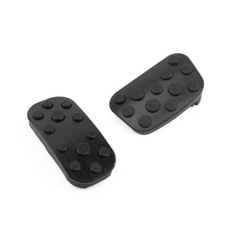 Set Black Anti-Slip Brake Foot Pedal Pads Kit For Toyota Corolla Cross 2020-2023