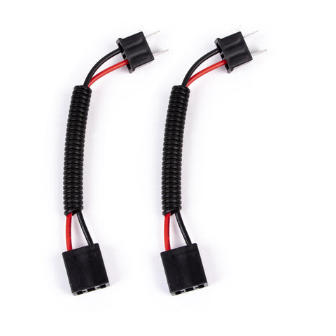 2PCS H7 Socket Pre-Wired Heavy Duty Wiring Harness Cord for Headlights Fog Lamps
