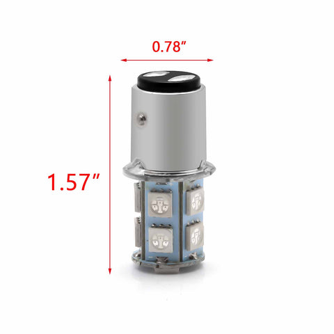 1157 BAY15D 7528 2057 Ultra Red 4014 13-SMD LED Bulbs for Tail Brake Stop Light