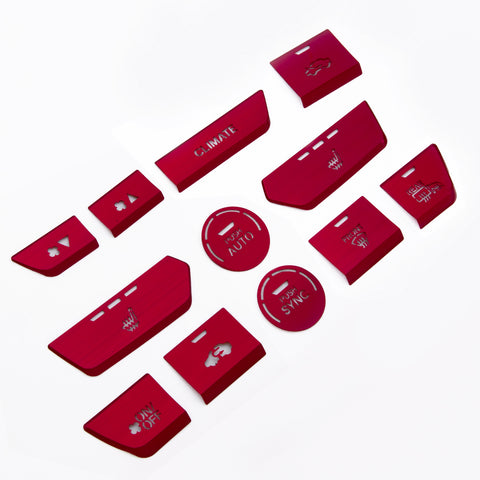 12Pcs Aluminum Center Dashboard Switch Cover Trim For Honda CR-V DX 2017-2022