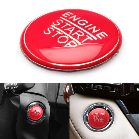 Blue / Black / Red Keyless Engine Push Start Stop Button Cap Trim for Toyota Camry Tacoma Corolla Prius Avalon Yaris