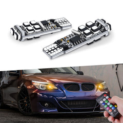 T10 10-SMD RGB LED Color Light Bulbs For Subaru WRX Forester 15-20 Parking Light